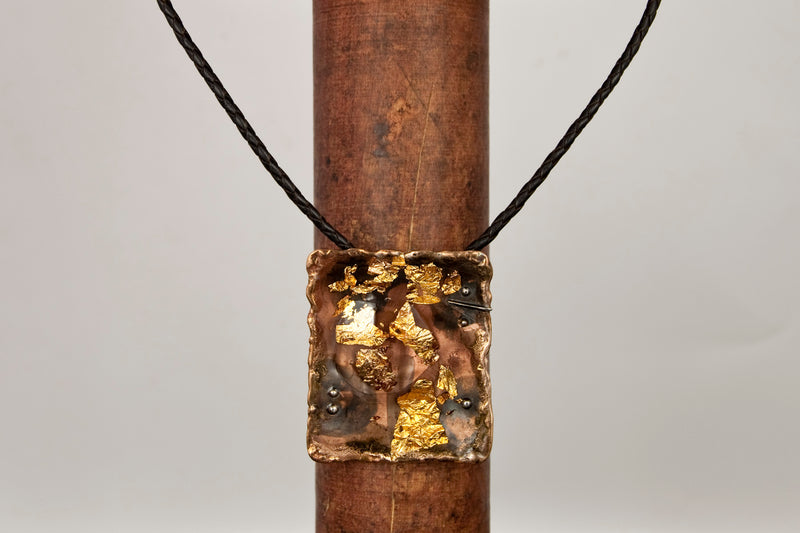 Abstract Metal Art Necklace