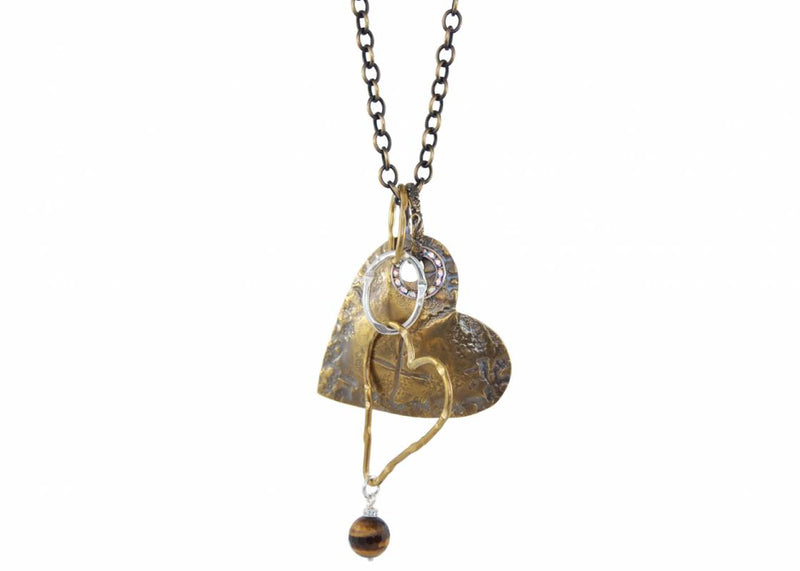 Weathered Heart Necklace