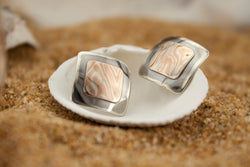 Mokume Gane Studs